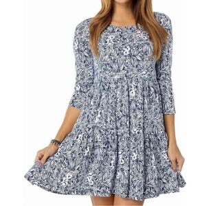 Lilly Pulitzer Geanna GDay Mate Koala tiered swing dress Navy New without tags M